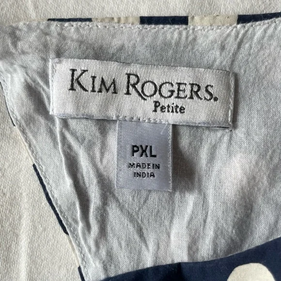 Navy Polka Dot Sleeveless Summer Dress - Picture 6 of 7